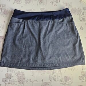 Adidas Women's Golf Skirt Blue Heathered‎ Athletic Skort Size L